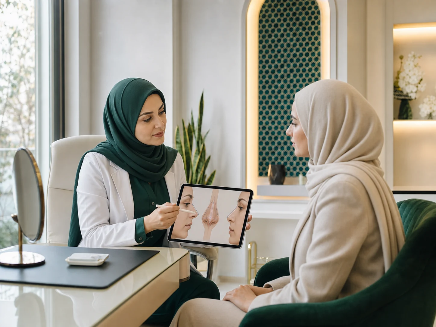 Specialist rhinoplasty consultation in Iran