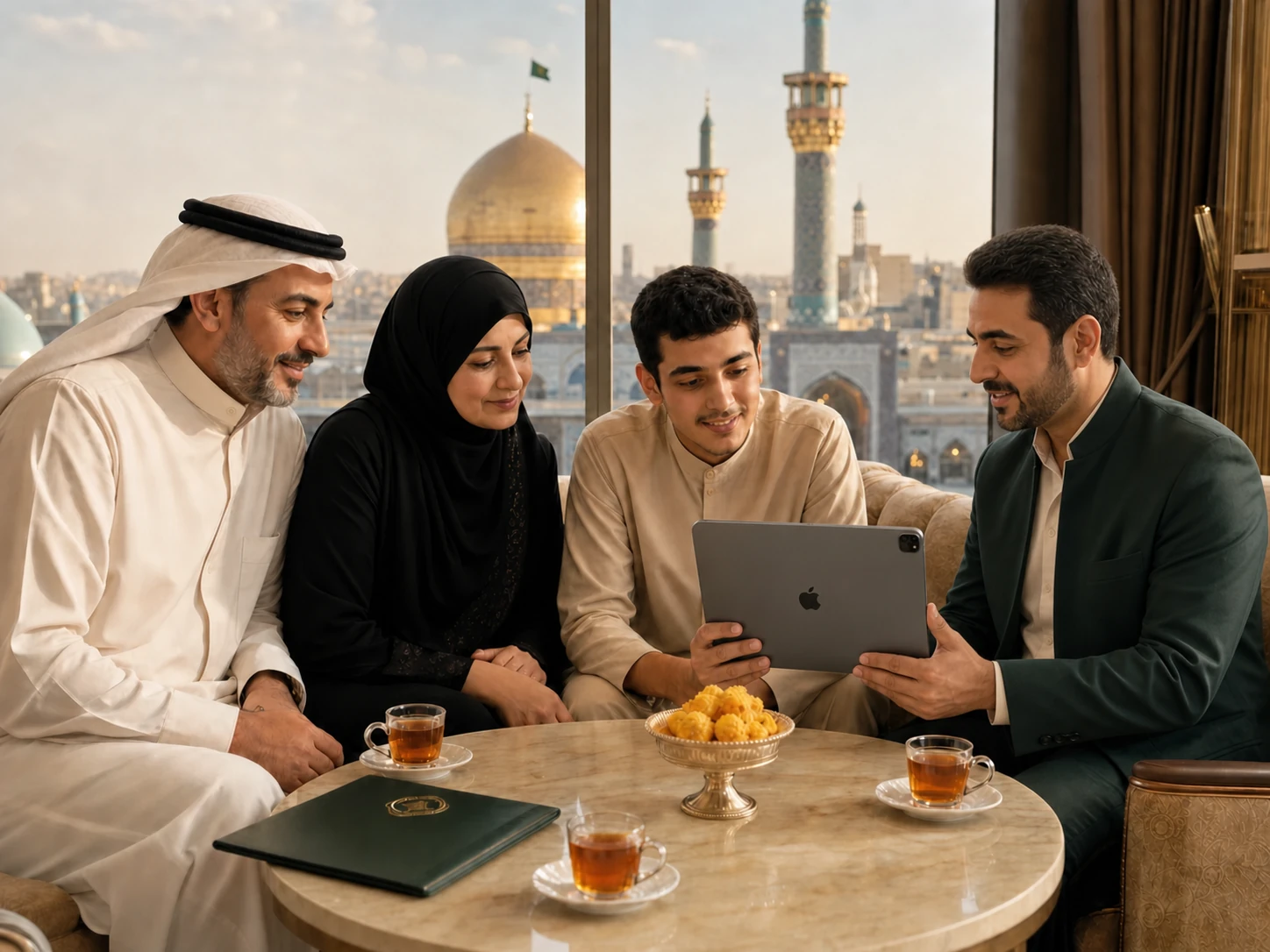 Arab family planning comfortable time in Mashhad with a medical travel coordinator
